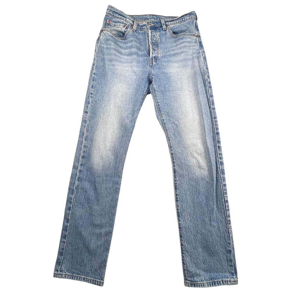 Levi's 501 Big E Vintage Wash Premium Jeans Womens Straight Leg Button Fly Denim
